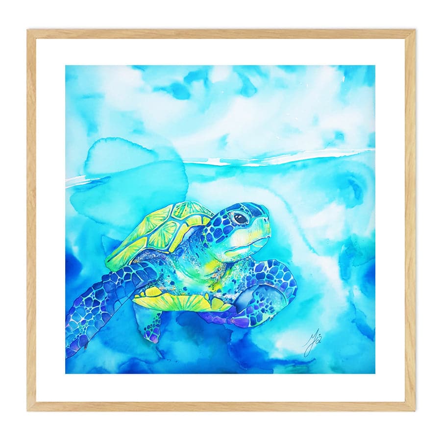 Turquoise Turtle by Mia McLean