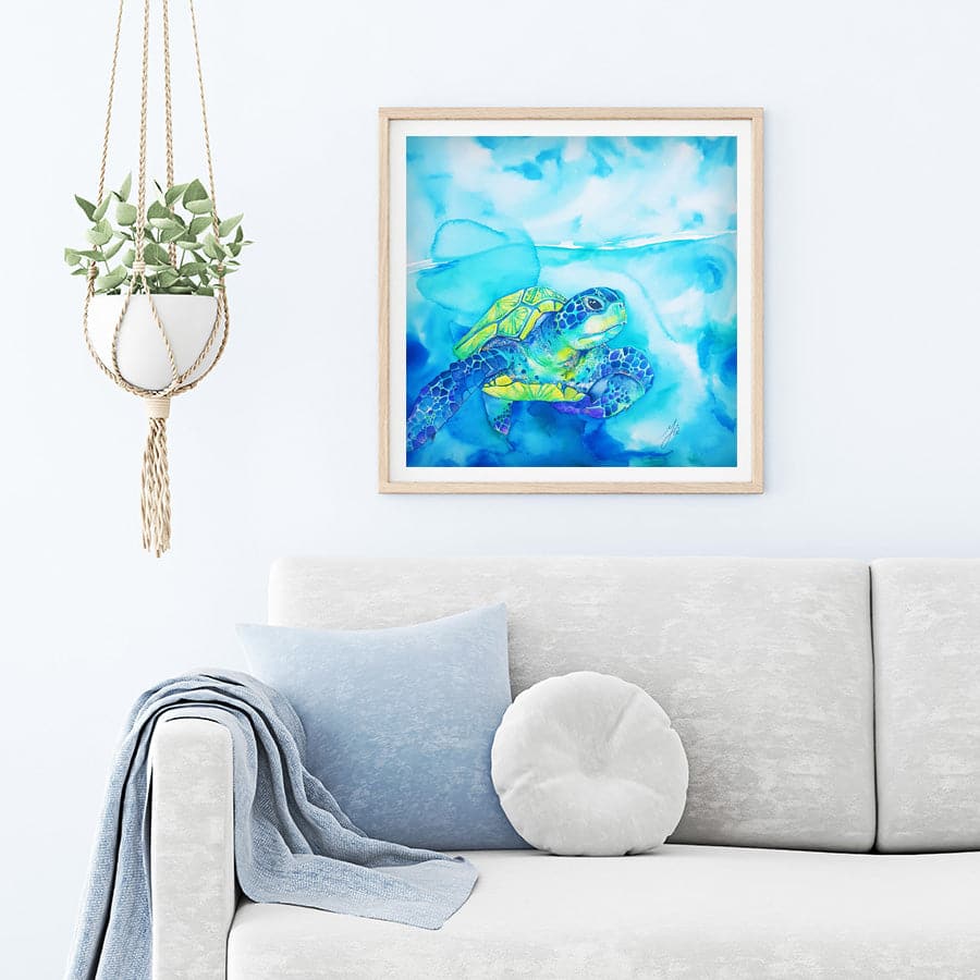 Turquoise Turtle by Mia McLean