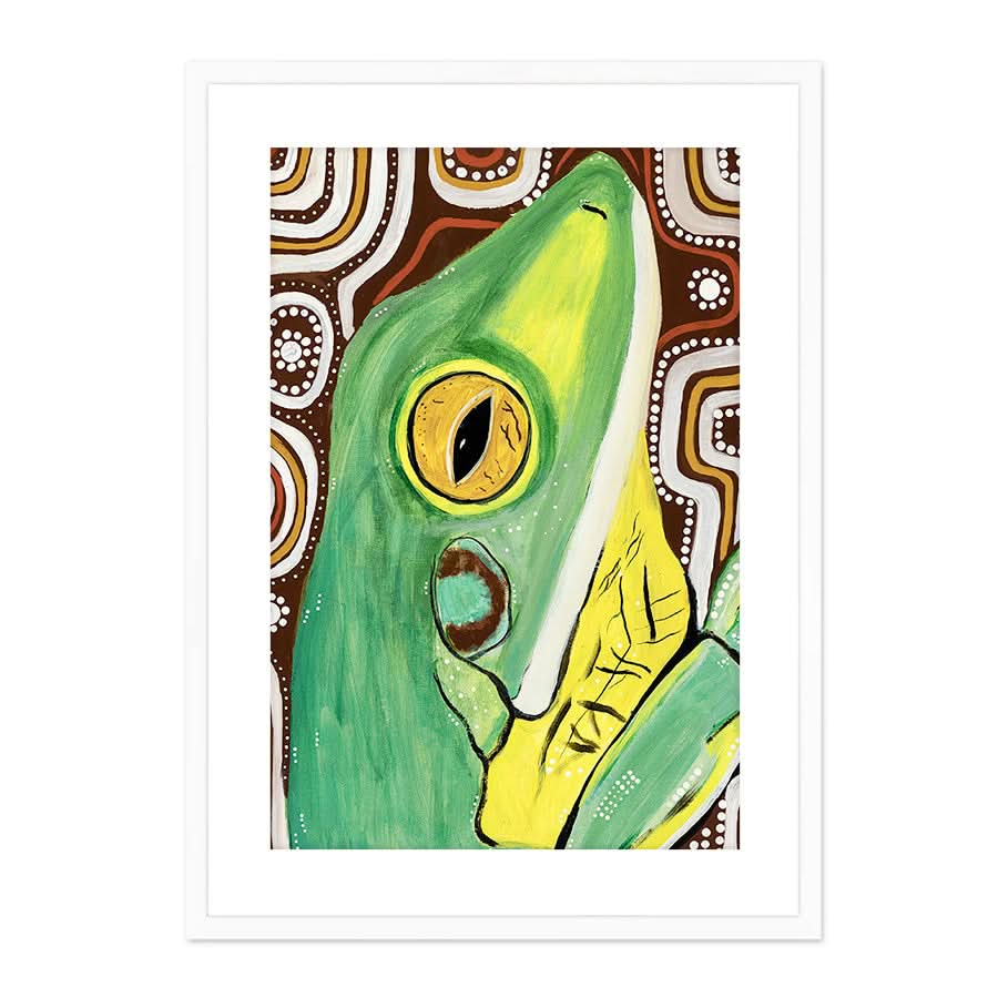 White Lip Frog by Kay Pauli