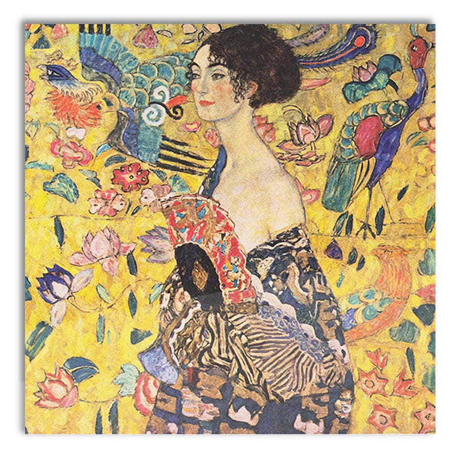 Lady with Fan by Gustav Klimt