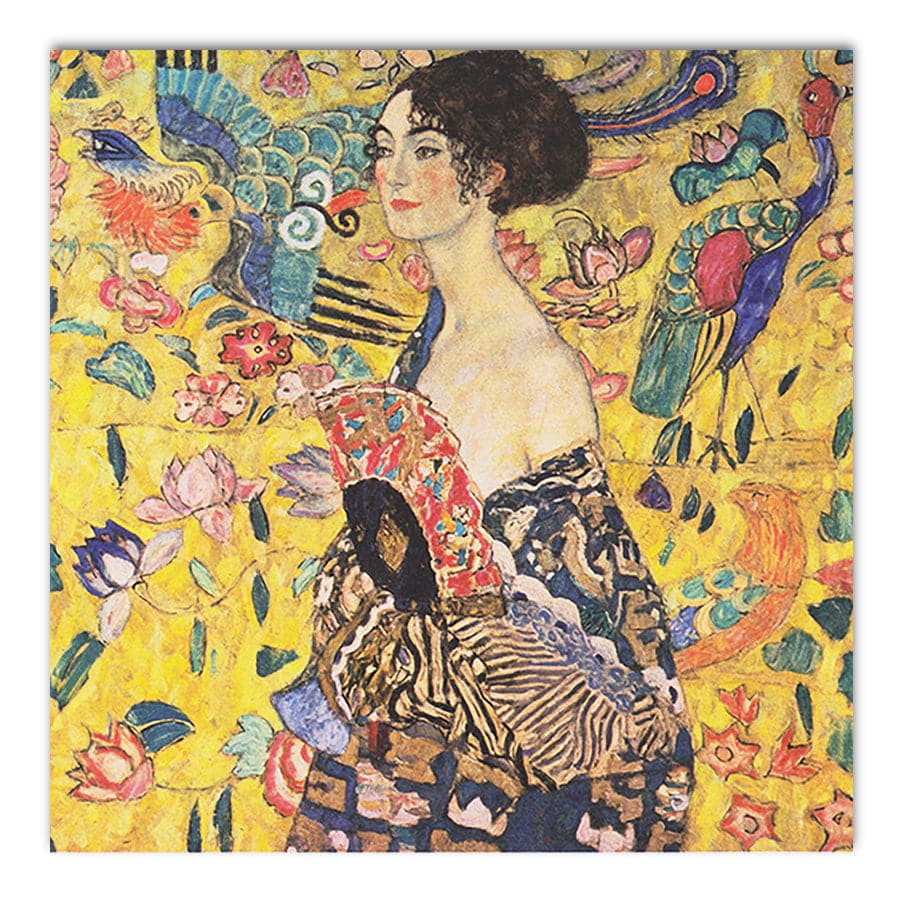 Lady with Fan by Gustav Klimt