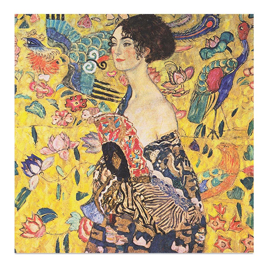 Lady with Fan by Gustav Klimt