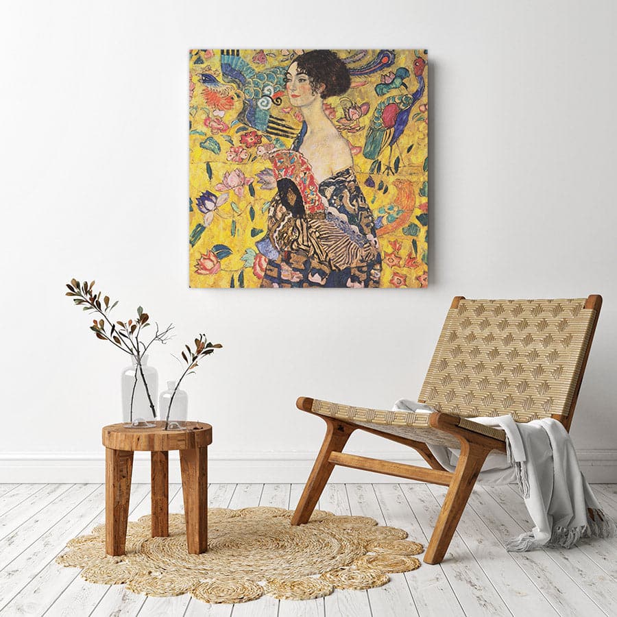 Lady with Fan by Gustav Klimt