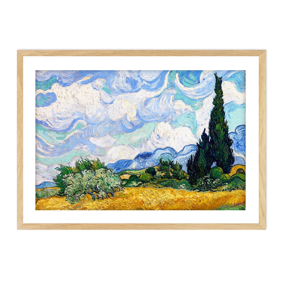 Wheat Field with Cypresses by Vincent Van Gogh