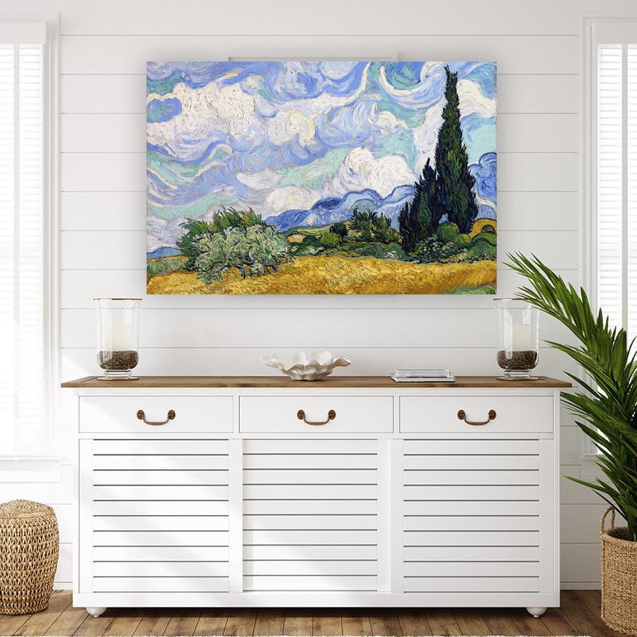Wheat Field with Cypresses by Vincent Van Gogh