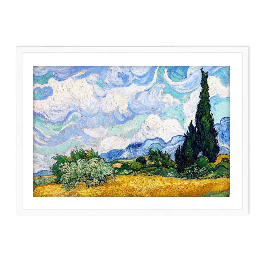 Wheat Field with Cypresses by Vincent Van Gogh