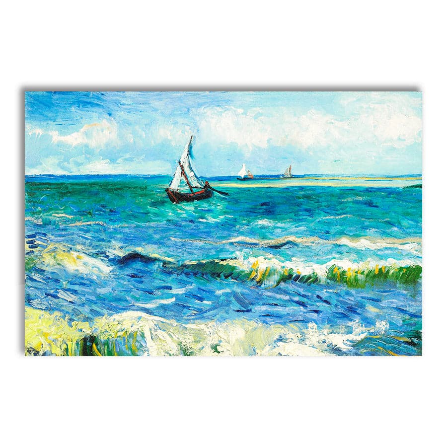 The Sea at Les Saintes Maries de la Mer by Vincent Van Gogh