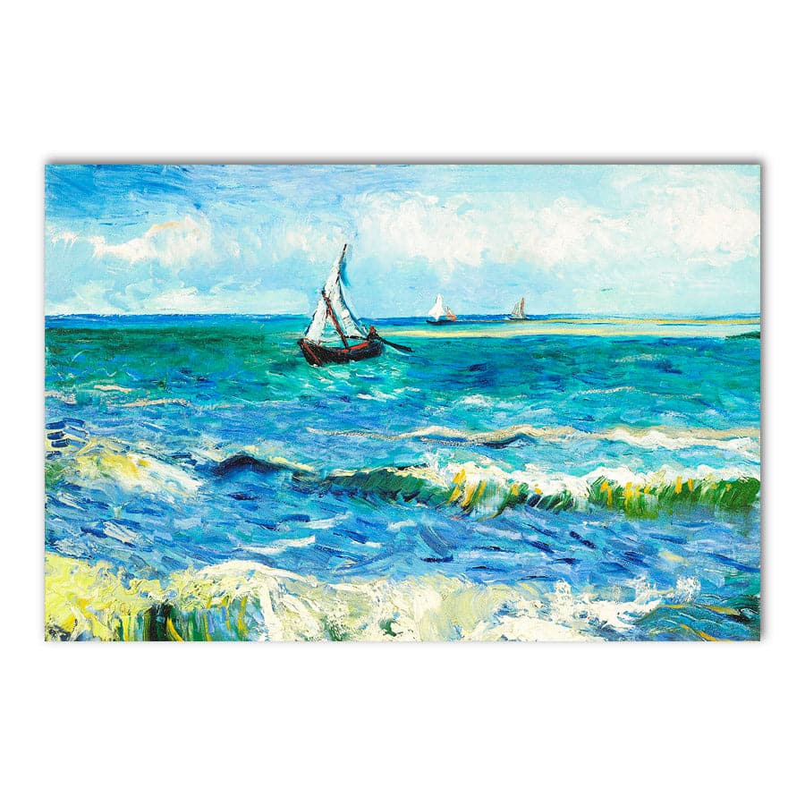 The Sea at Les Saintes Maries de la Mer by Vincent Van Gogh