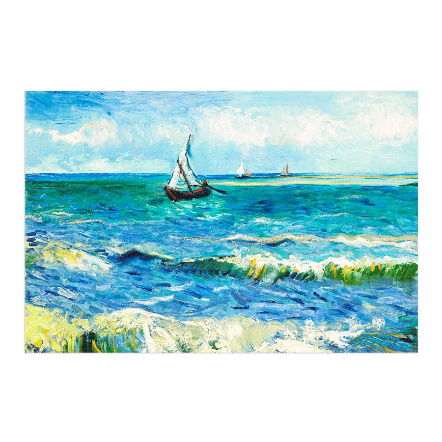The Sea at Les Saintes Maries de la Mer by Vincent Van Gogh