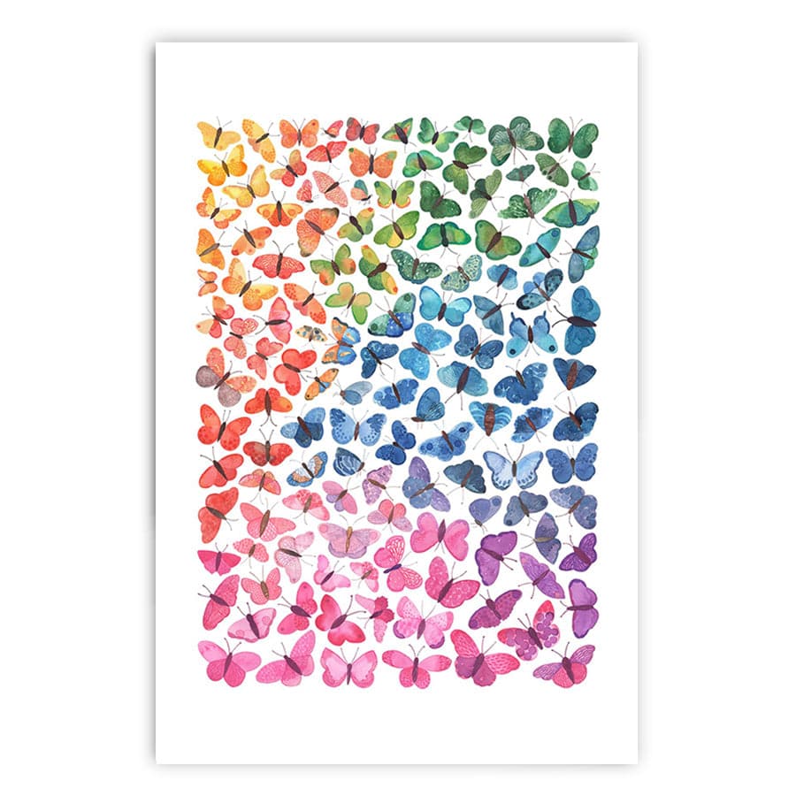 Ombre Butterflies by Natalie Ryan