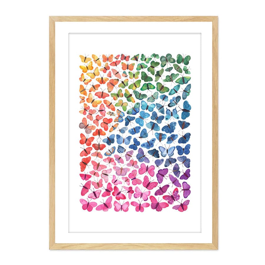 Ombre Butterflies by Natalie Ryan