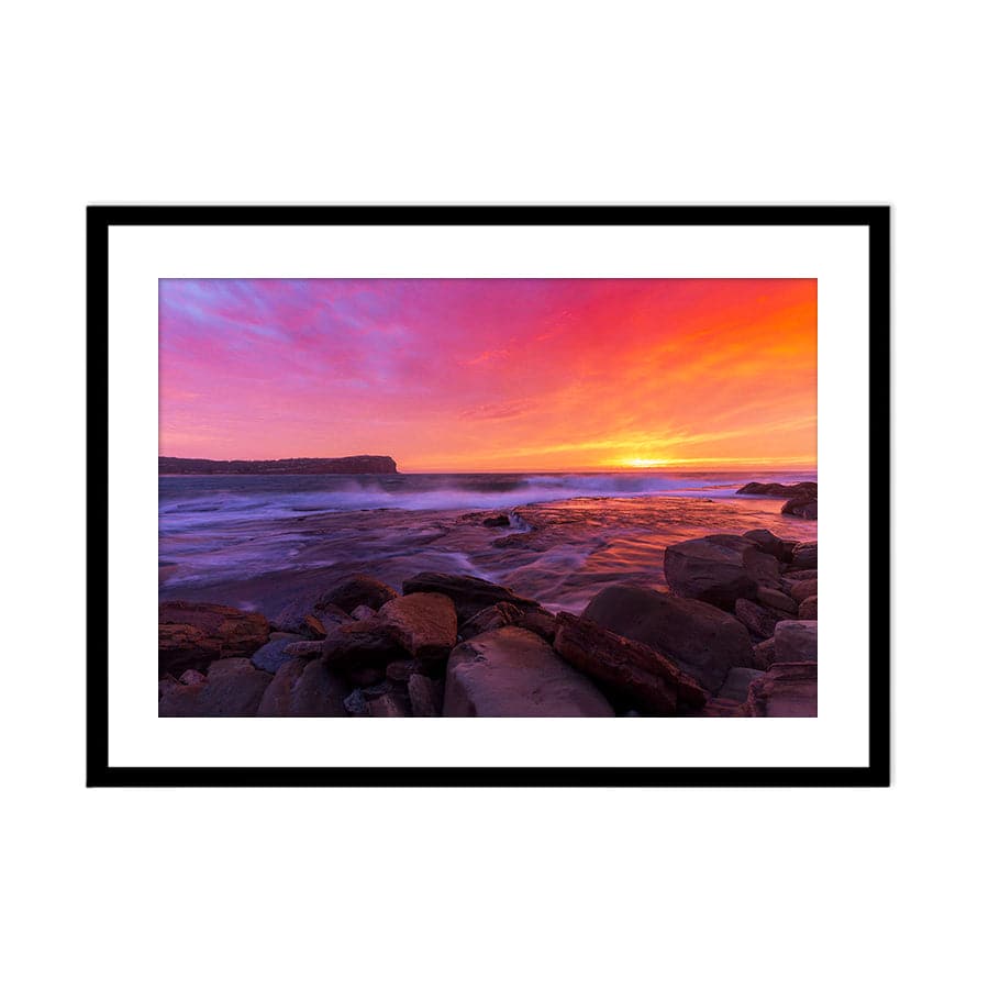 Fiery Macmasters Beach Sunrise by TC Nguyen