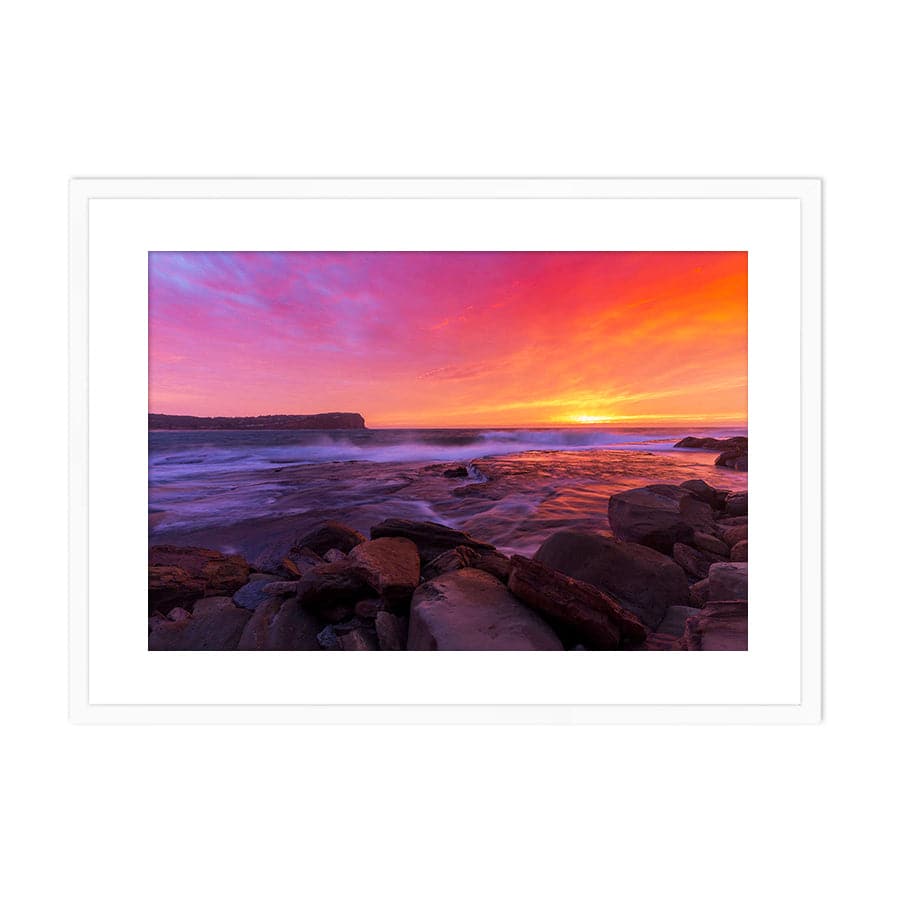 Fiery Macmasters Beach Sunrise by TC Nguyen