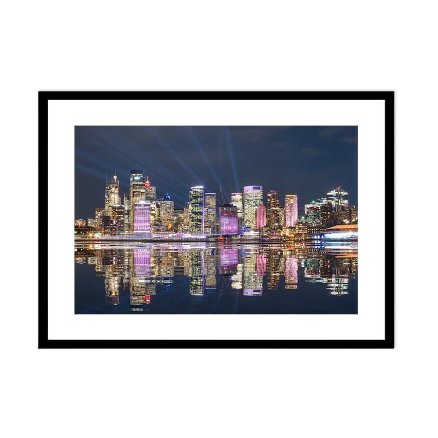 Sydney Skyline Reflection by Stu Elwin