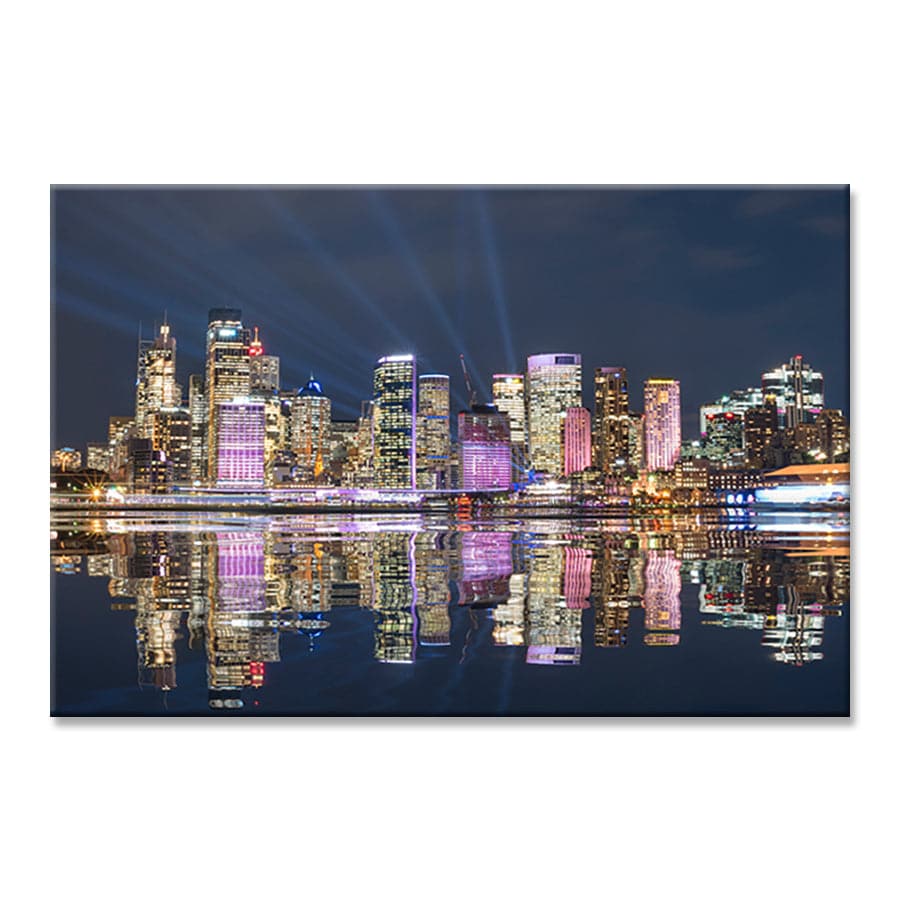 Sydney Skyline Reflection by Stu Elwin