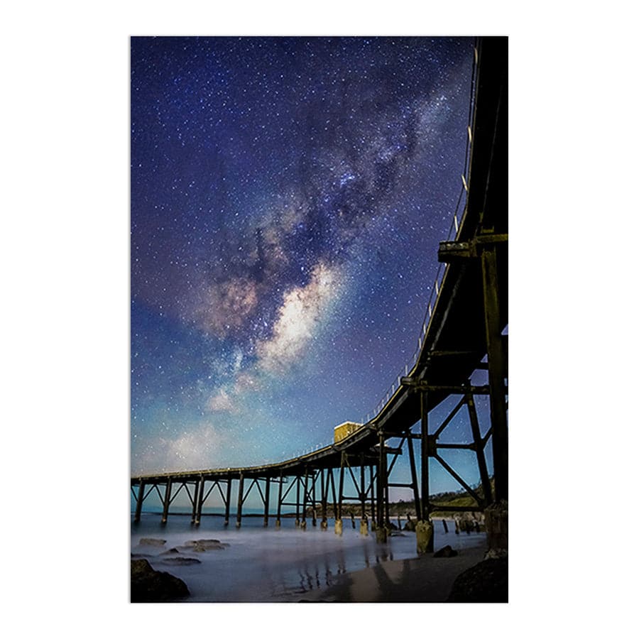 Catherine Hill Bay Underneath the Stars by David Magro