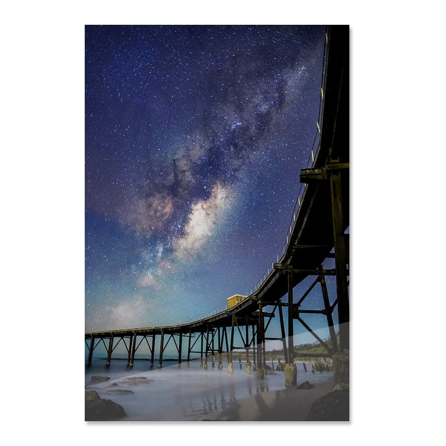 Catherine Hill Bay Underneath the Stars by David Magro