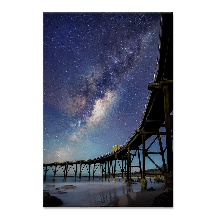 Catherine Hill Bay Underneath the Stars by David Magro