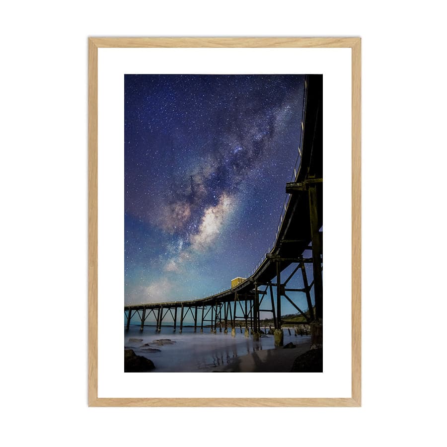 Catherine Hill Bay Underneath the Stars by David Magro
