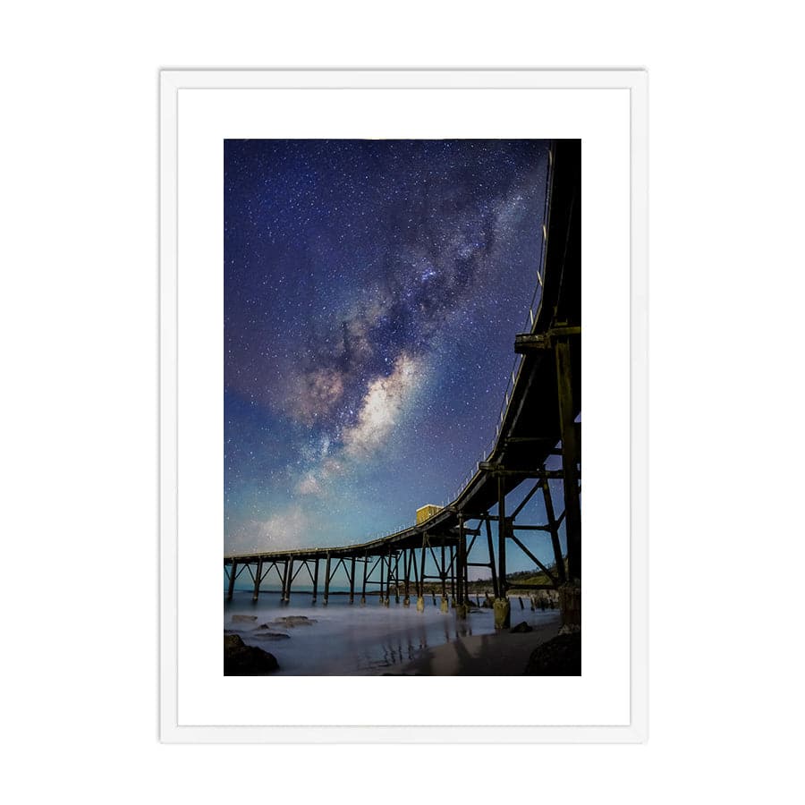 Catherine Hill Bay Underneath the Stars by David Magro