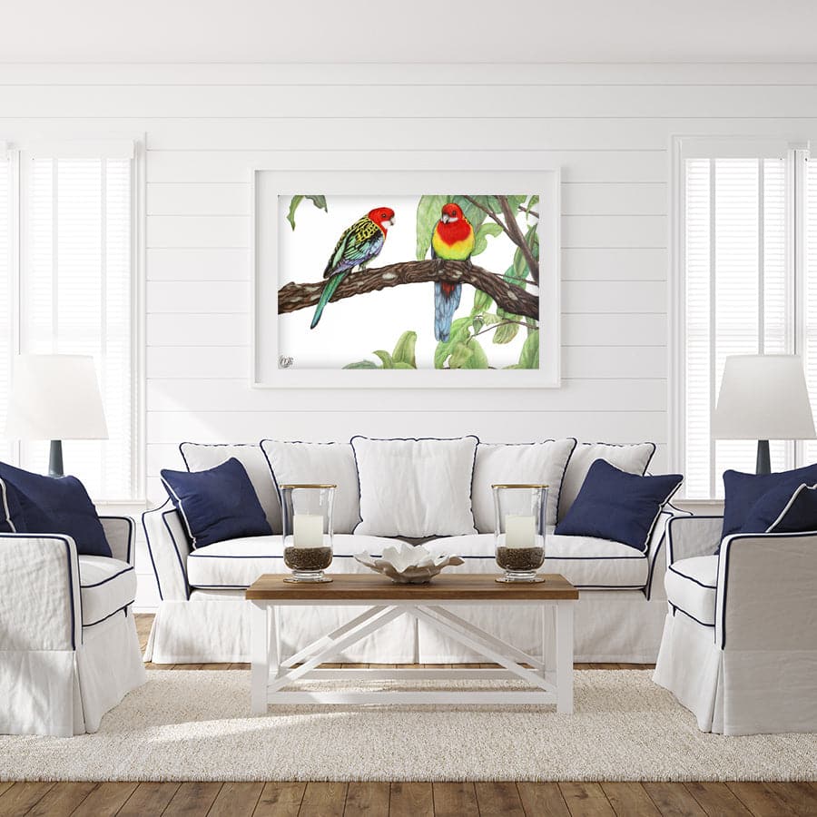 Eastern Rosellas by Mollie Lennon
