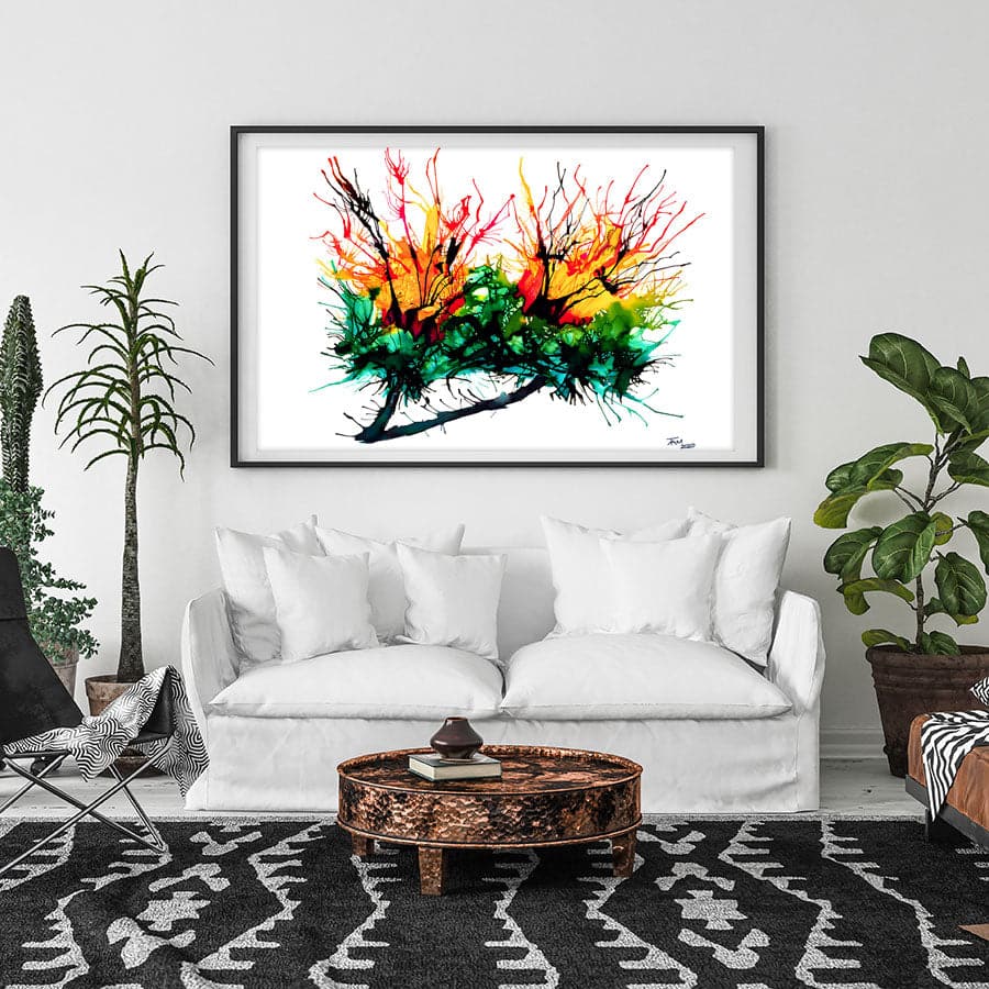 Flaming Flower by Tracey Adele