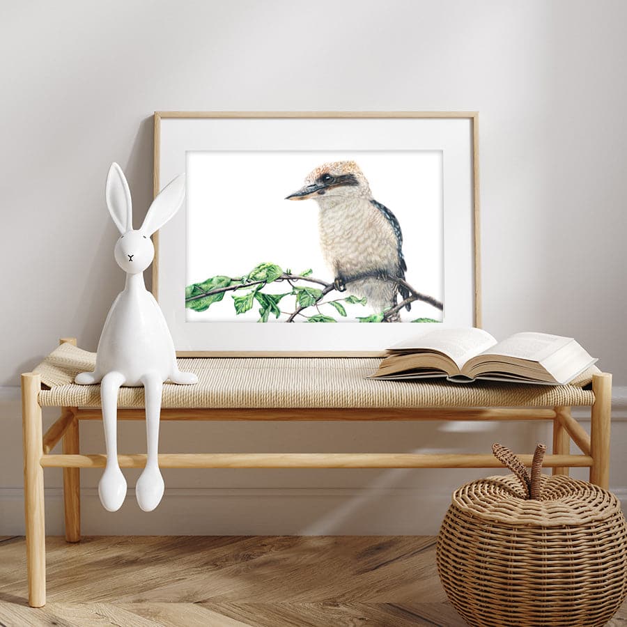 Kookaburra on Shrub by Mollie Lennon