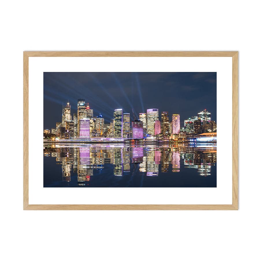 Sydney Skyline Reflection by Stu Elwin