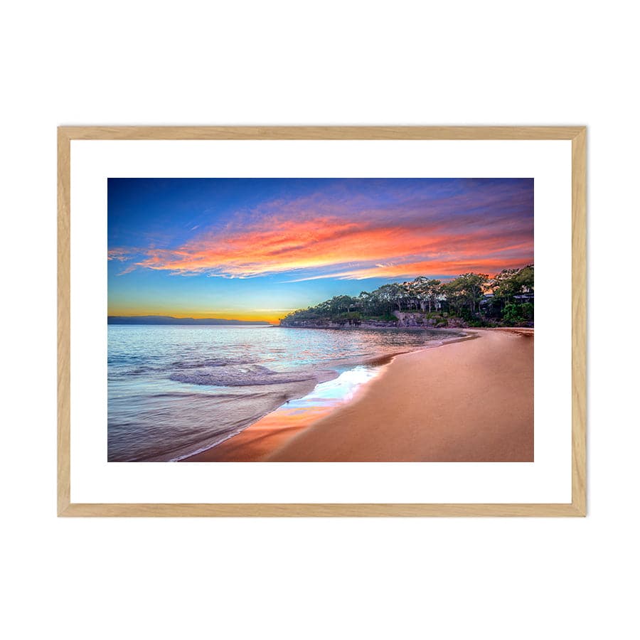 Pearl Beach Fiery Sunrise by Ramin Far Azin