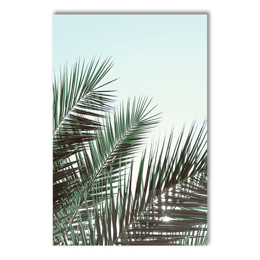 Palm Leaves & Sky I by Studio Scandi II