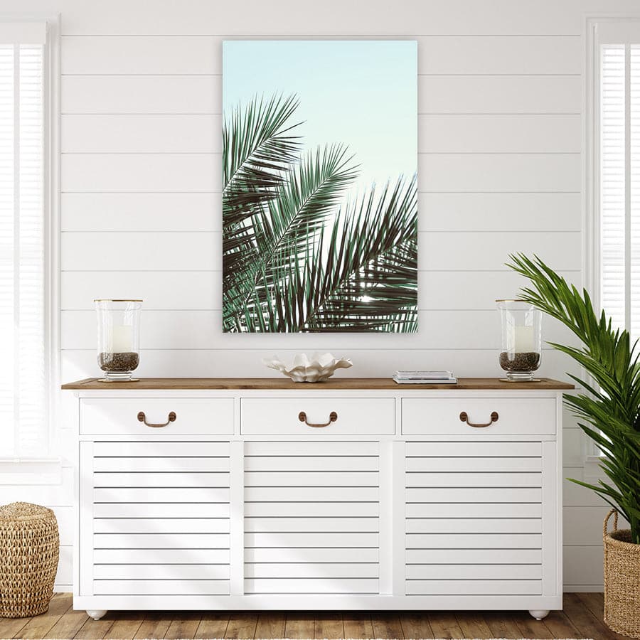 Palm Leaves & Sky I by Studio Scandi II