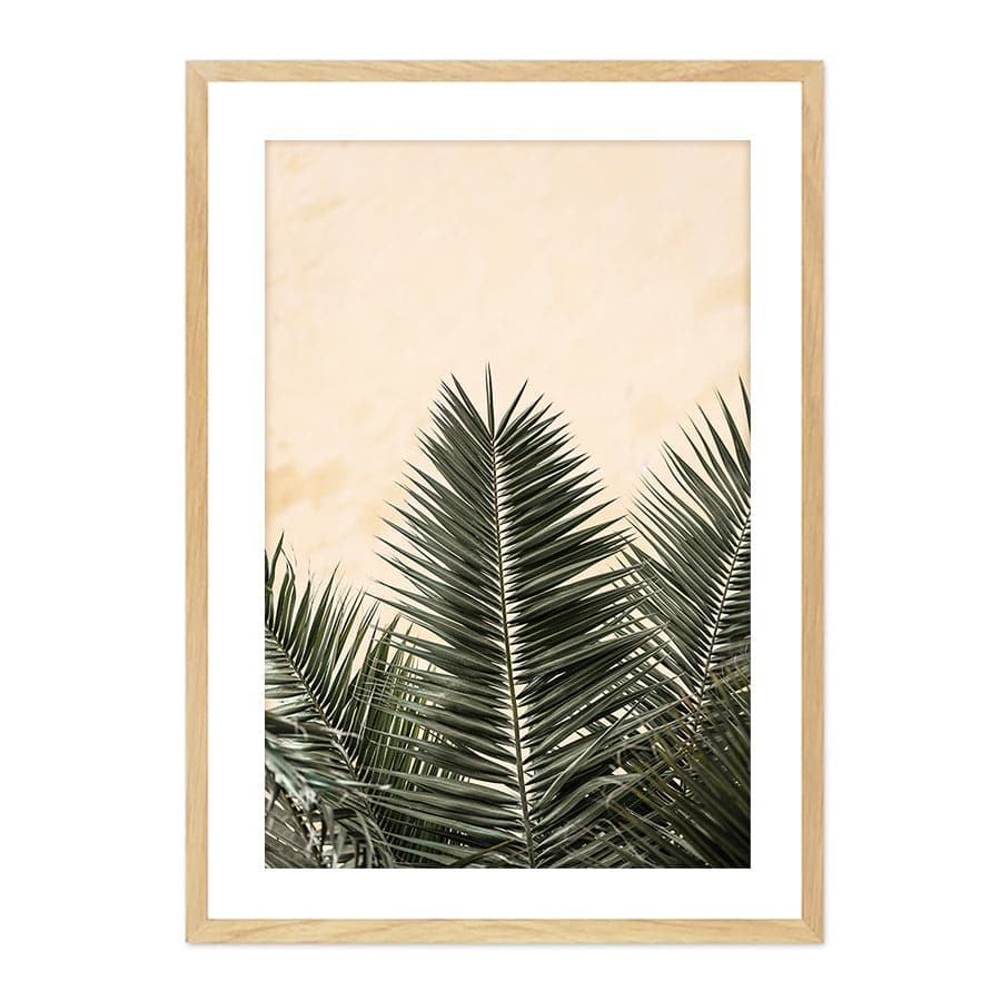 Palm Leaves & Wall I by Studio Scandi II