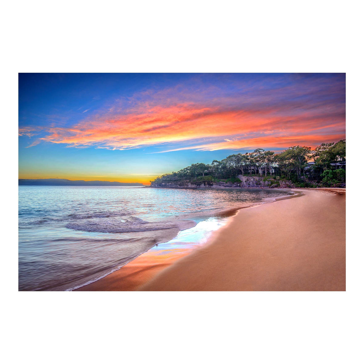 Pearl Beach Fiery Sunrise by Ramin Far Azin