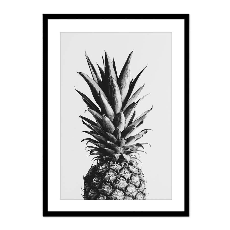 Pineapple Black and White 2 by Studio Scandi III