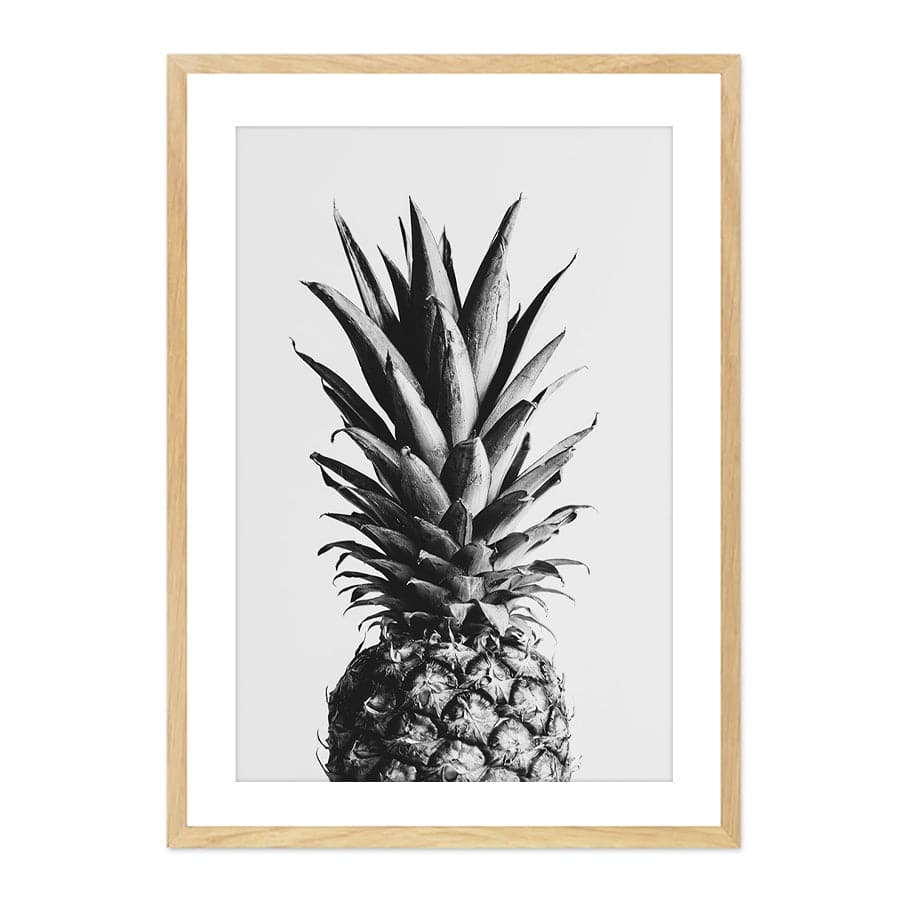 Pineapple Black and White 2 by Studio Scandi III
