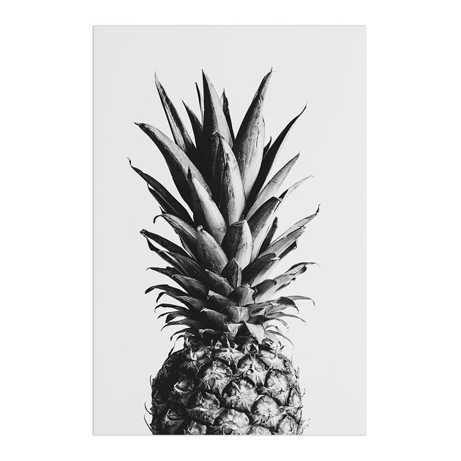 Pineapple Black and White 2 by Studio Scandi III