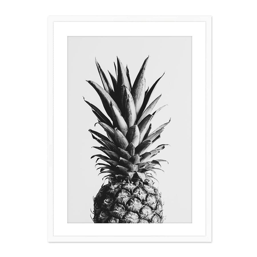 Pineapple Black and White 2 by Studio Scandi III