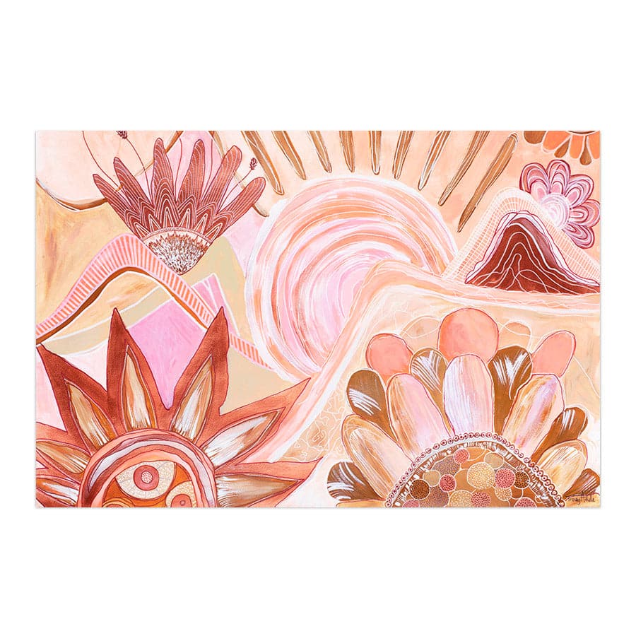 Pink Sunshine by Tracey Adele