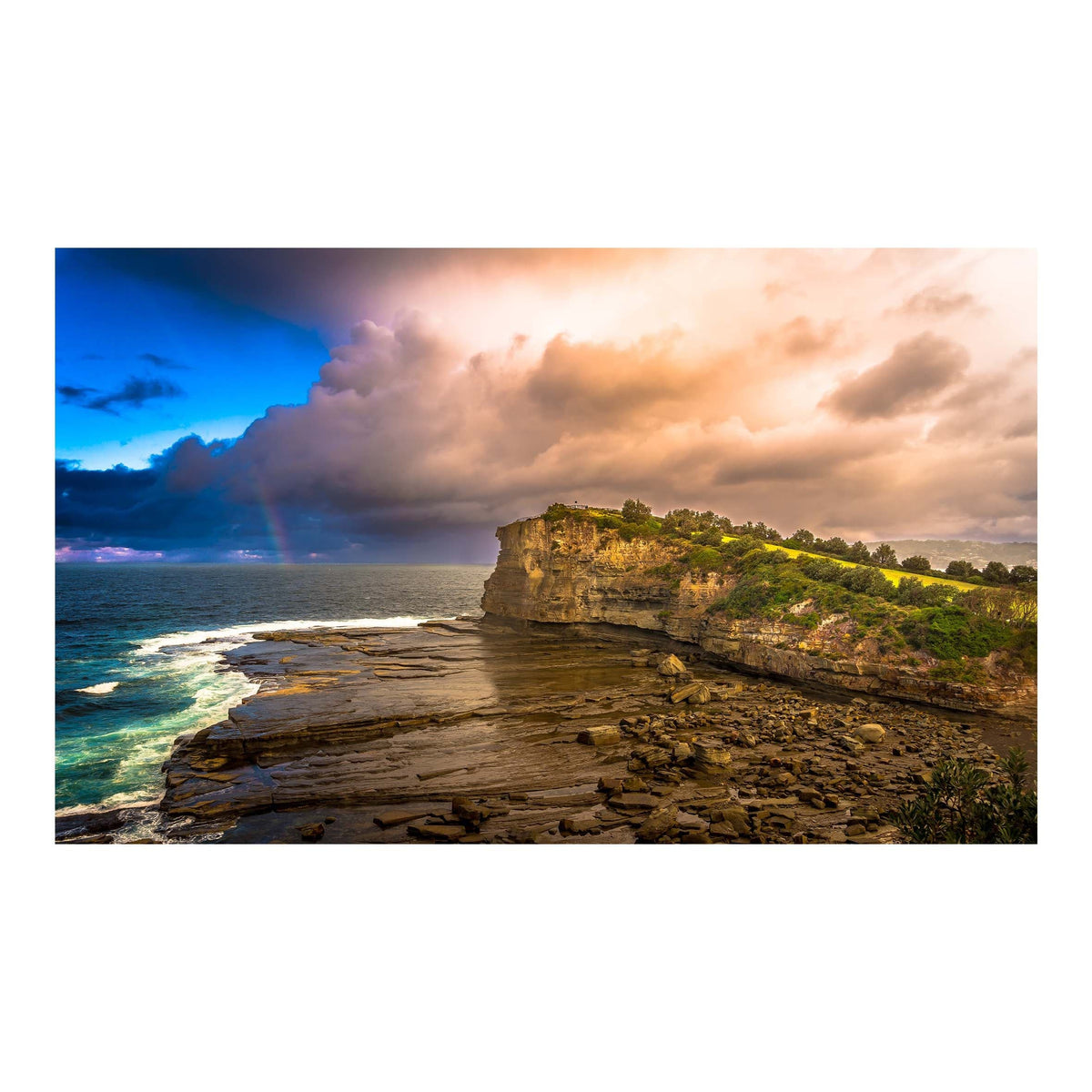 The Skillion, Terrigal Rainbow by Andrew Smith