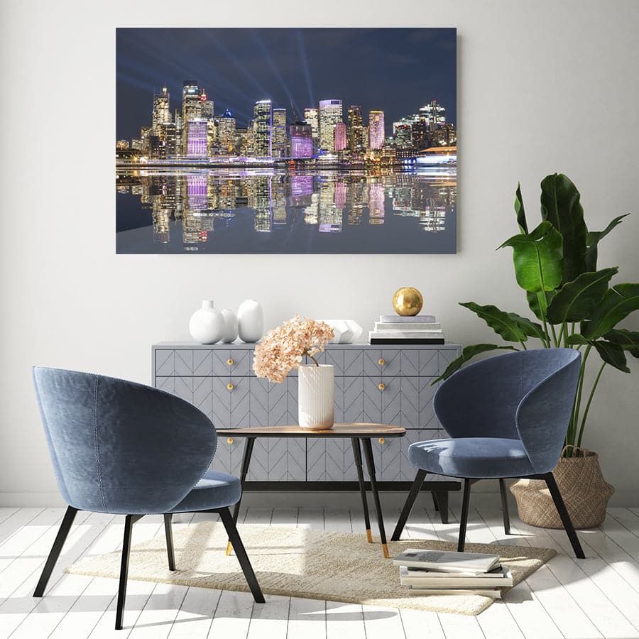 Sydney Skyline Reflection by Stu Elwin