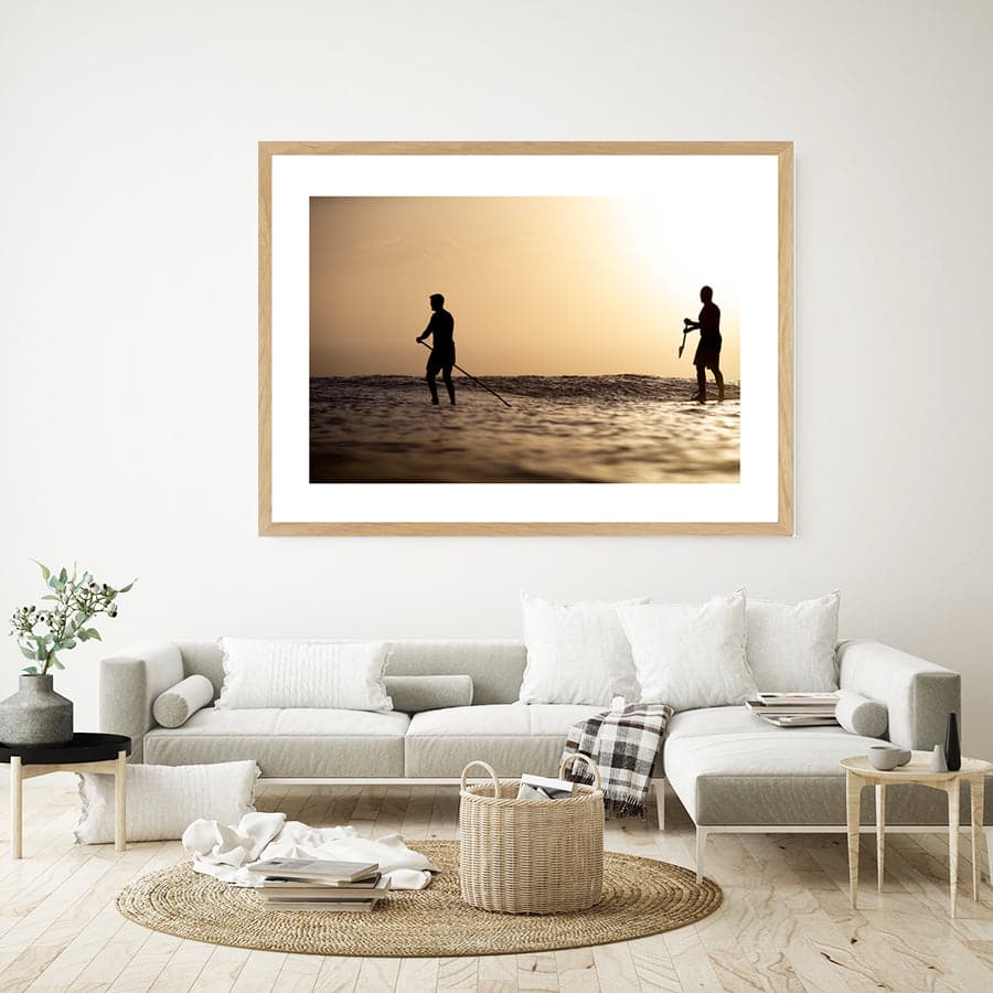 Paddle-boarding Sunset by Stuart McAndrew