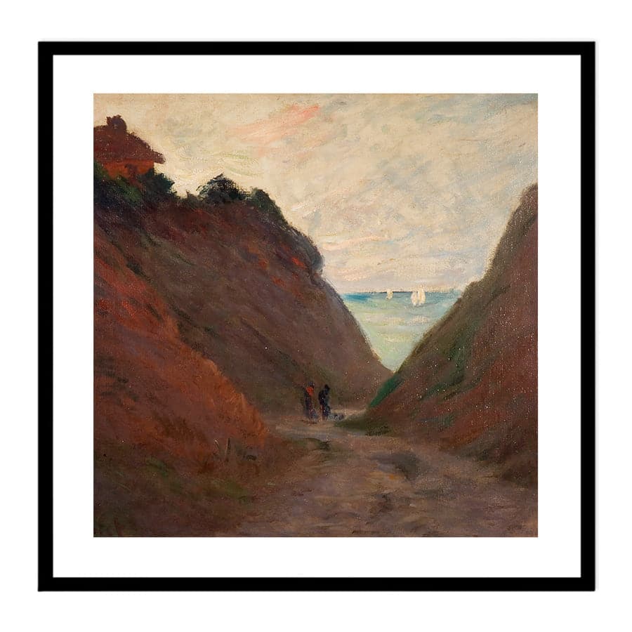 The Sunken Road in the Cliff at Varangeville by Claude Monet