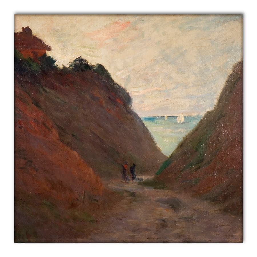The Sunken Road in the Cliff at Varangeville by Claude Monet