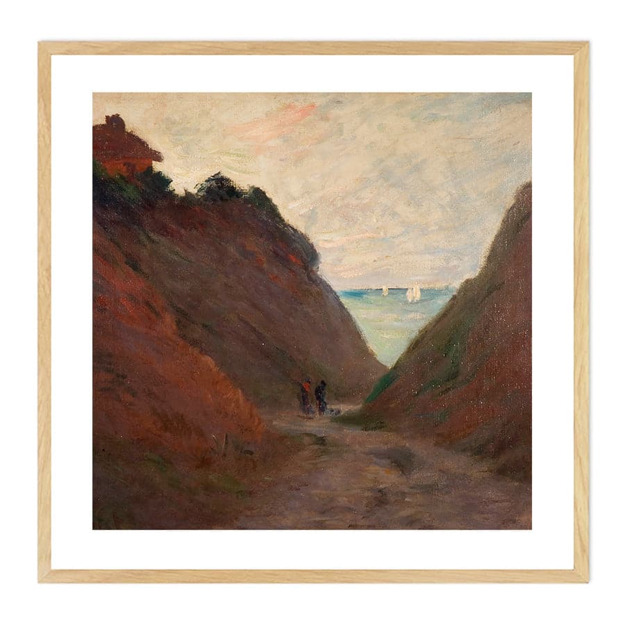 The Sunken Road in the Cliff at Varangeville by Claude Monet