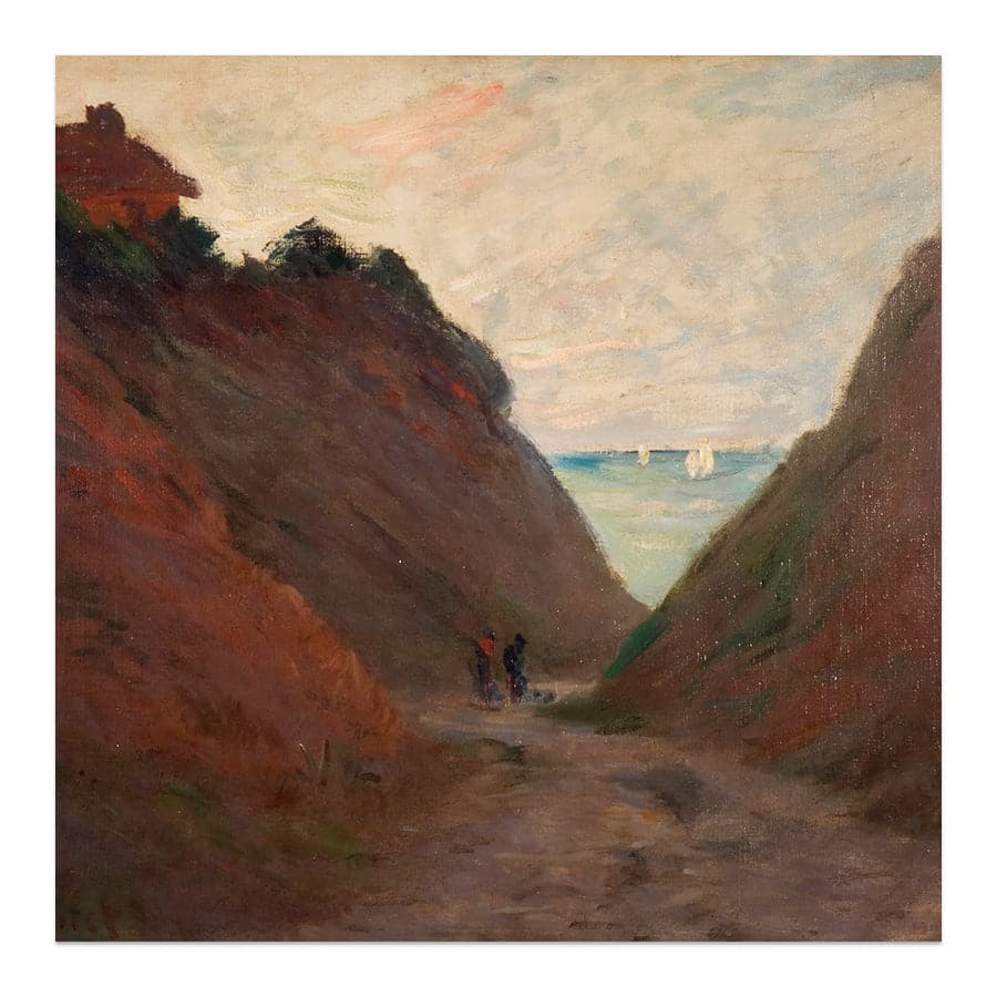 The Sunken Road in the Cliff at Varangeville by Claude Monet