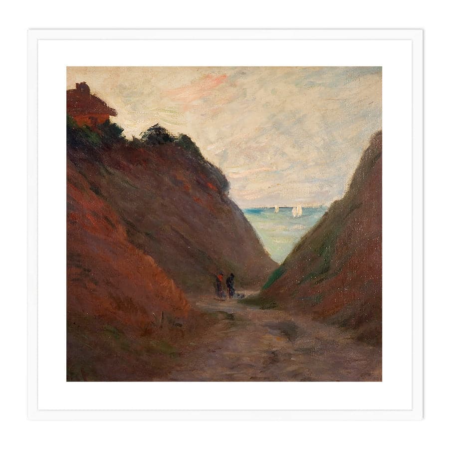 The Sunken Road in the Cliff at Varangeville by Claude Monet