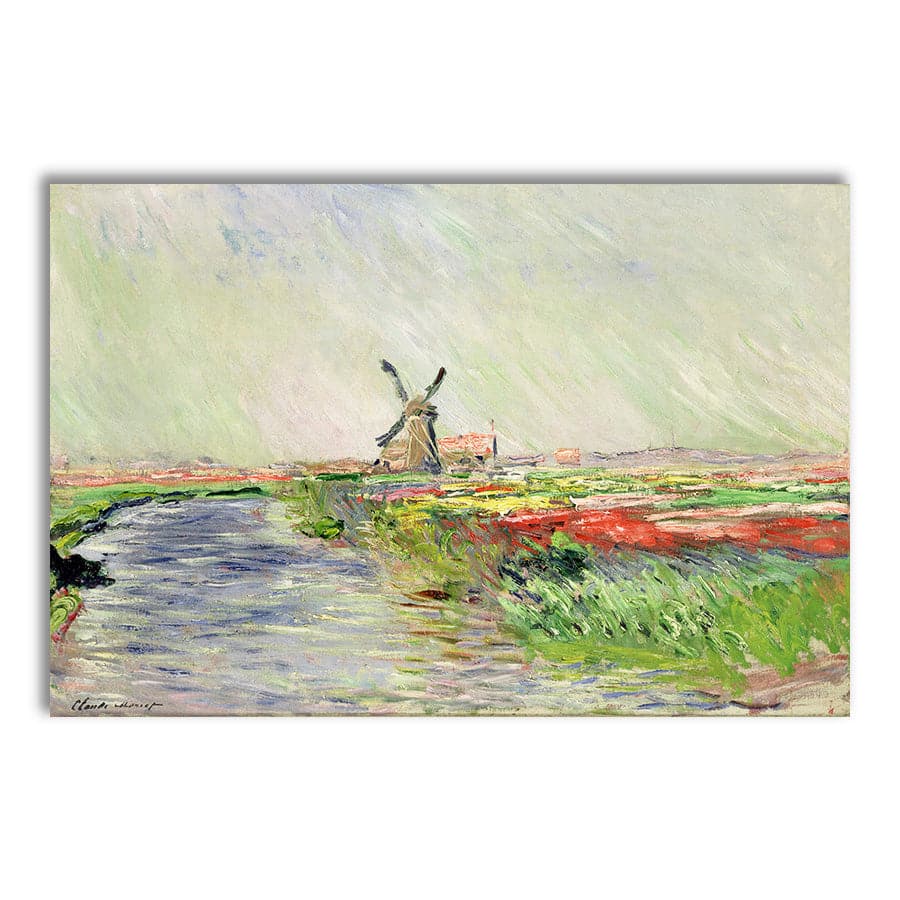 Tulip Field in Holland by Claude Monet