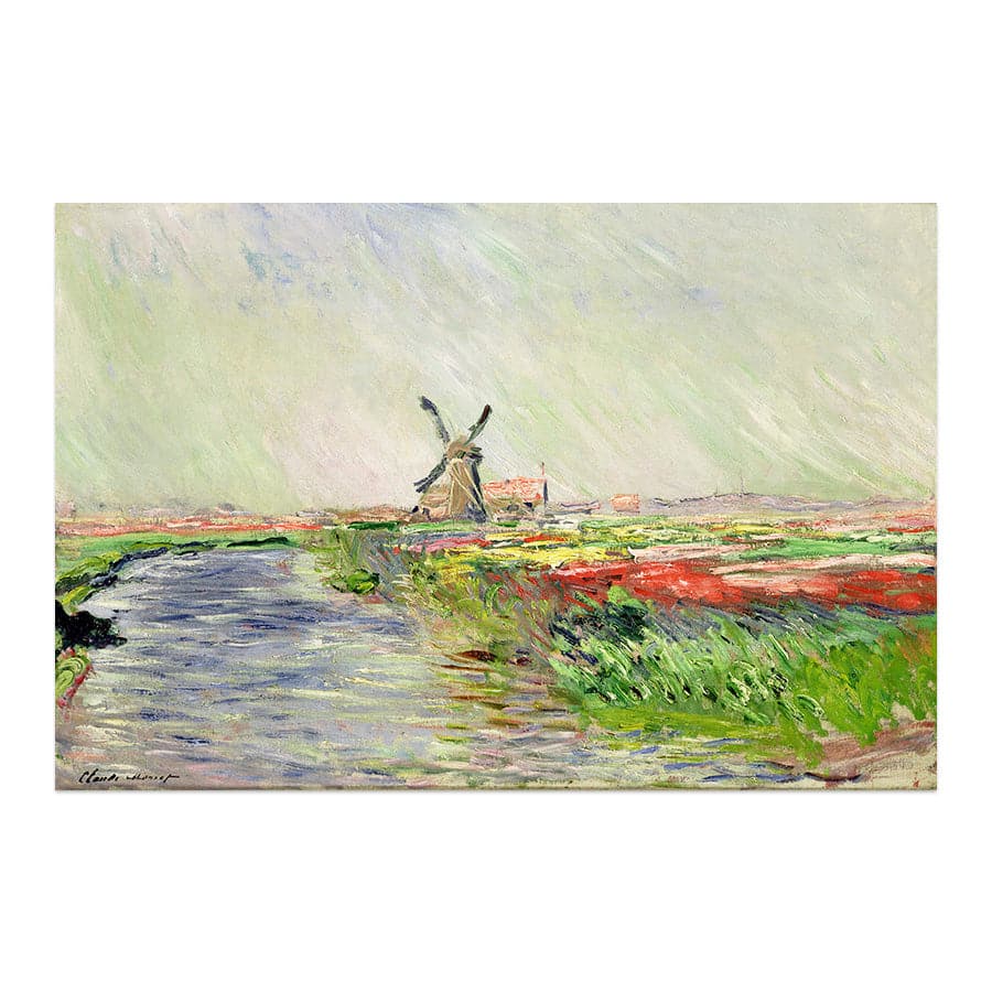 Tulip Field in Holland by Claude Monet