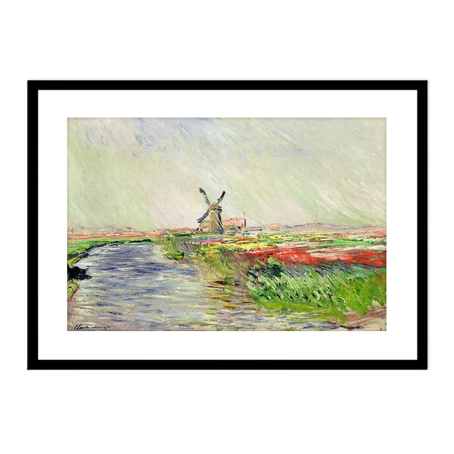 Tulip Field in Holland by Claude Monet