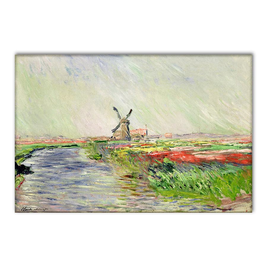 Tulip Field in Holland by Claude Monet